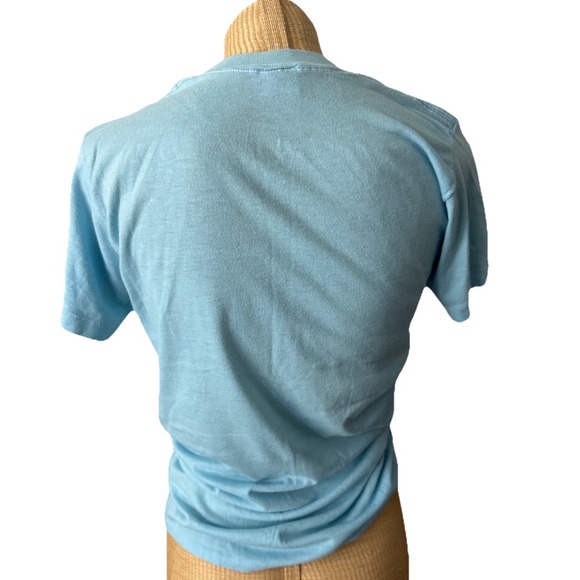 Vtg 80s Mighty Mite Guitar Accessories Heart Graphic T Size L Single Stitch - Picture 3 of 6